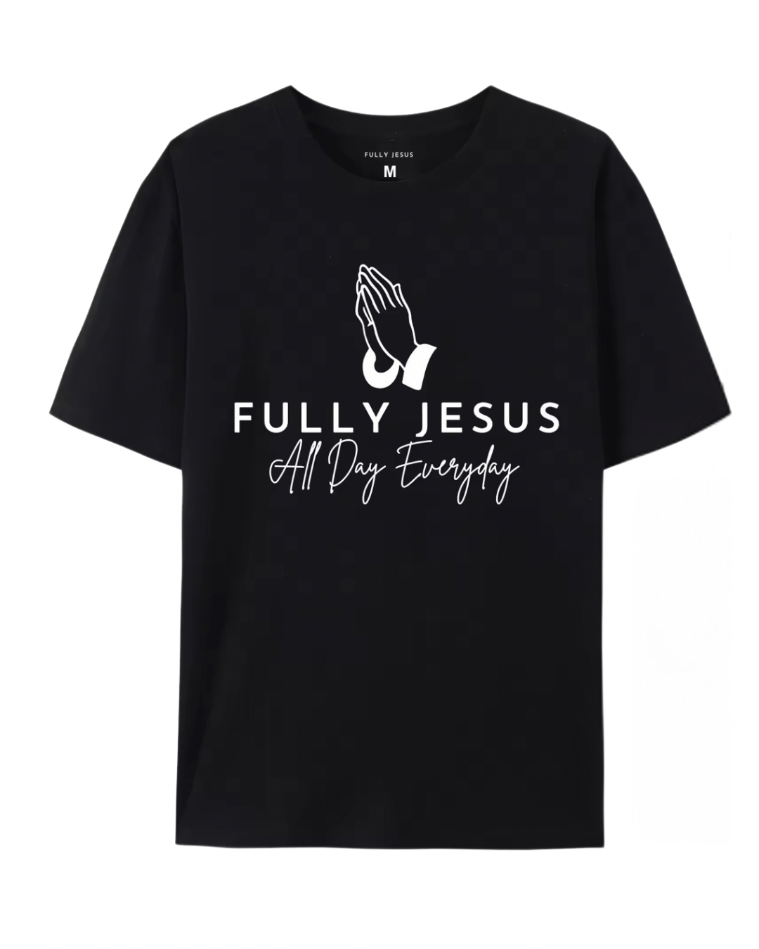 Black Fully Jesus T-shirt (Big Logo)